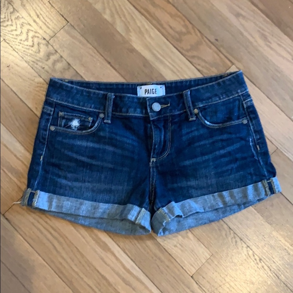 Paige cuffed jean shorts
